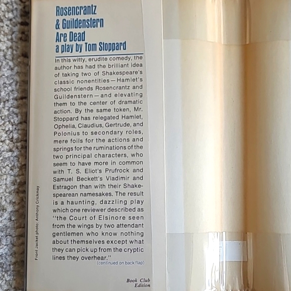 Hardcover VTG Rosencrantz & Guildenstern Are Dead a Play By Tom Stoppard - Picture 6 of 7